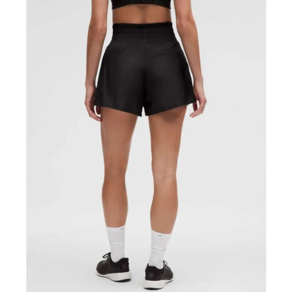 Lululemon Shorts Women 2 Lightweight Super High Rise Training Black Athletic Gym